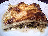 lasagne : Assiette de lasagnes aux épinards