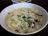 Image : recette Soupe de poulet aux champignons à la chinoise