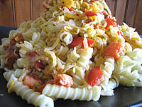 Recettes rapides : Assiette de sauté de chou-rave au maccheroni