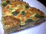 Image : recette Quiche aux brocolis et saumon