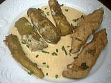 Image : recette Dinde sautée aux aubergines