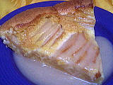 sucre vanillé : Part de tarte aux poires