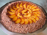Gâteau aux poires et sa crème au Grand Marnier