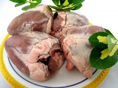 Photo : Assiette de coeurs d'agneau