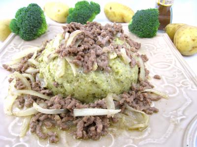 cinq épices : Assiette de purée de brocolis