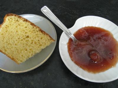 Photo : confiture de bananes et poires au gingembre