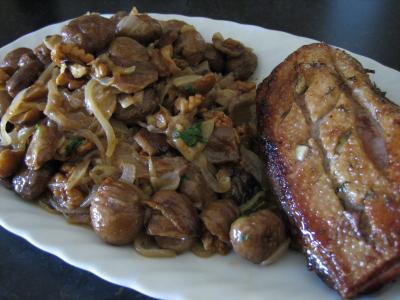 Photo : Magret de canard aux châtaignes