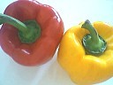 Poivrons rouge et jaune
