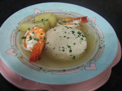Photo : Cotriade de thon aux gambas et au champagne