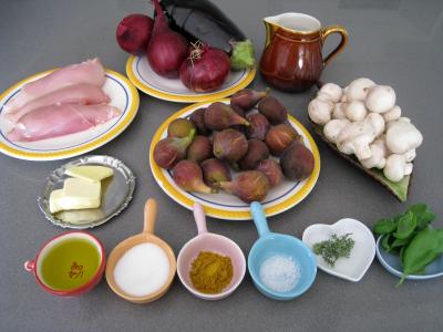 Ingrédients pour la recette : Curry de blancs de poulet
