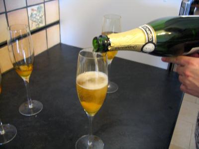 Allonger le cocktail au champagne