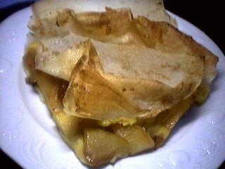 sucre : Part de galette des rois aux pommes et brick