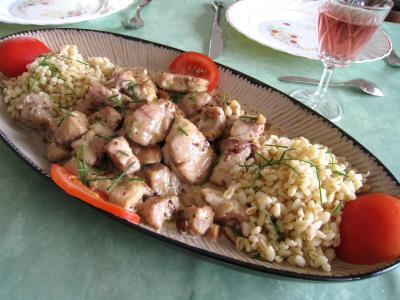Image : recette Ris de veau au bourbon et aux amandes