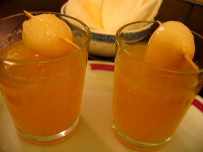 litchi : Verres de cocktail du nouvel an chinois