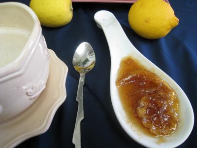 marmelade : Coupelle de marmelade de citron à la vanille