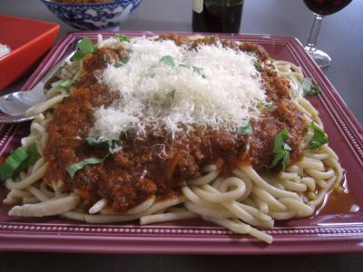 Recette Pâtes spaghettis à la bolognaise