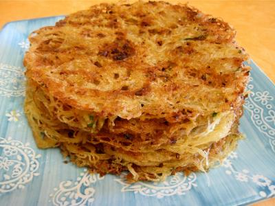 Photo : Vermicelles de riz en galettes pour l'apéritif