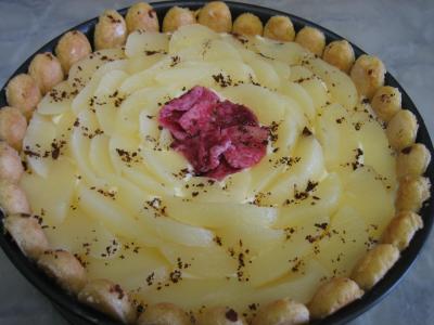 marsala : Plat de mascarpone aux poires