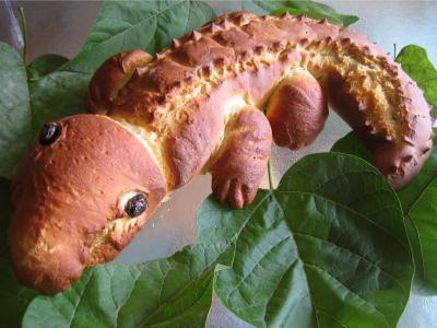 Pâques : Pain crocodile