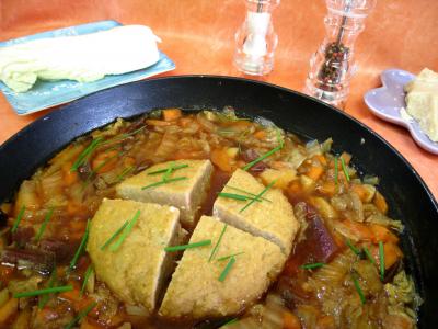 Image : recette Potage chou chinois et sa boulette de porc