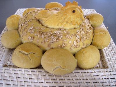 Pains & pâtes : Poule de Pâques et ses oeufs