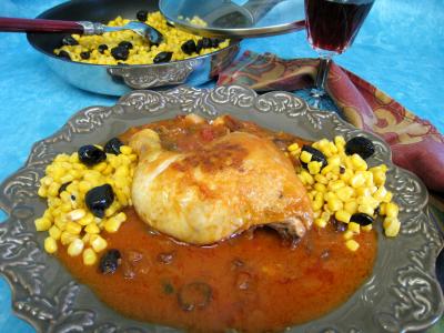 Image : recette Poulet aux olives à la mexicaine