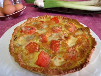 Recette Quiche aux tomates et au gorgonzola façon italienne