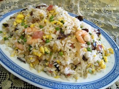 Recette Assiette de riz cantonais