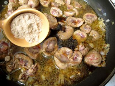 Rognons de veau sautés aux cèpes et ses fonds d'artichauts - 13.4