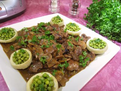 Rognons de veau sautés aux cèpes et ses fonds d'artichauts - 16.1