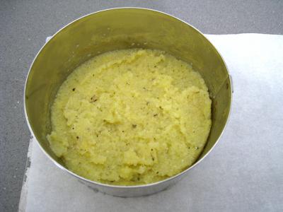 Polenta aux ognasses, aux épinards et aux asperges - 8.4