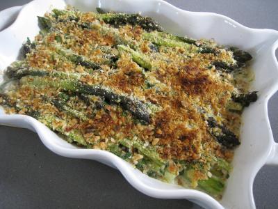 Image : recette Asperges gratinées