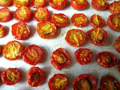 tomates cerises confites