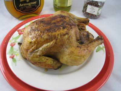 armagnac : Poulet rôti à l'armagnac
