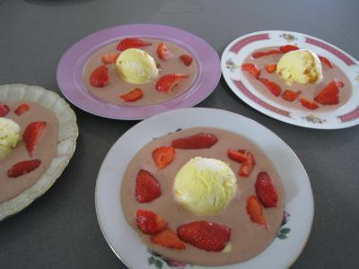Image : recette Sauce glacée aux fraises