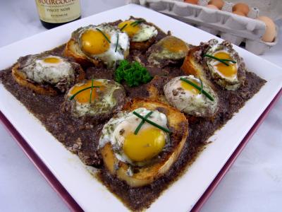 Recette Oeufs en meurette façon bourguignonne