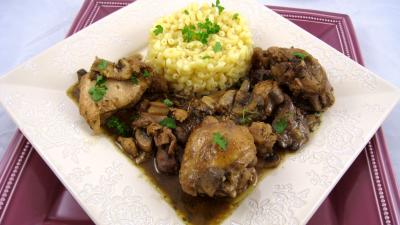 Recette Assiette de poulet à la lyonnaise