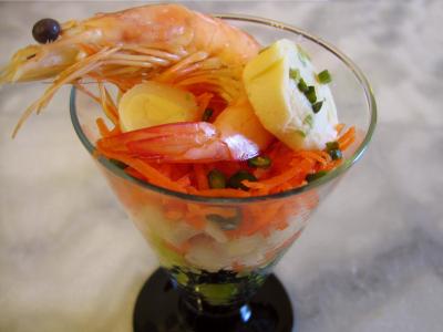 pistache : Verrine au coeur de palmier