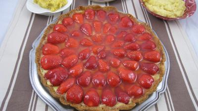 Crème d'amande : Tarte aux fraises