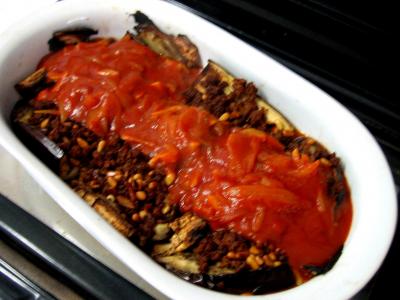 Photo : Aubergines farcies à la libanaise
