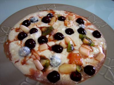 Fromage blanc aux cerises