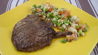 Recette Assiette d'une bavette marinée minceur