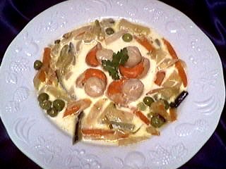 Recette Blanquette de coquilles Saint-Jacques