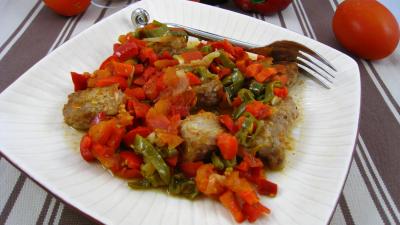 Cuisine basque : Assiette de thon kaskarote à la basquaise