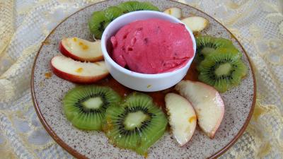 Recette Coupelle de nectarines glacées au miel