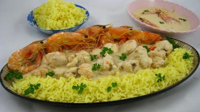 Recette Plat de blanquette de lotte au champagne