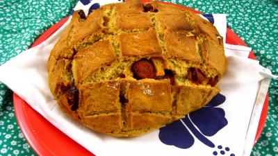 Image : recette Pain au chorizo à la portugaise (pao de milho) 