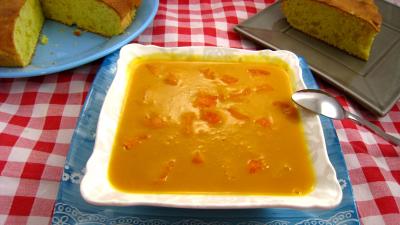 Coulis : Plat de coulis d'abricots