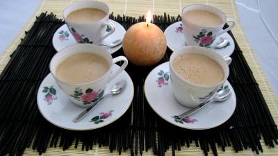 sucre cassonnade : Tasses de café au chocolat