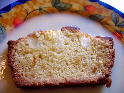 ananas : Tranche de cake à l'ananas